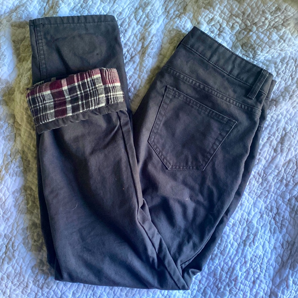 Fleece lined pants